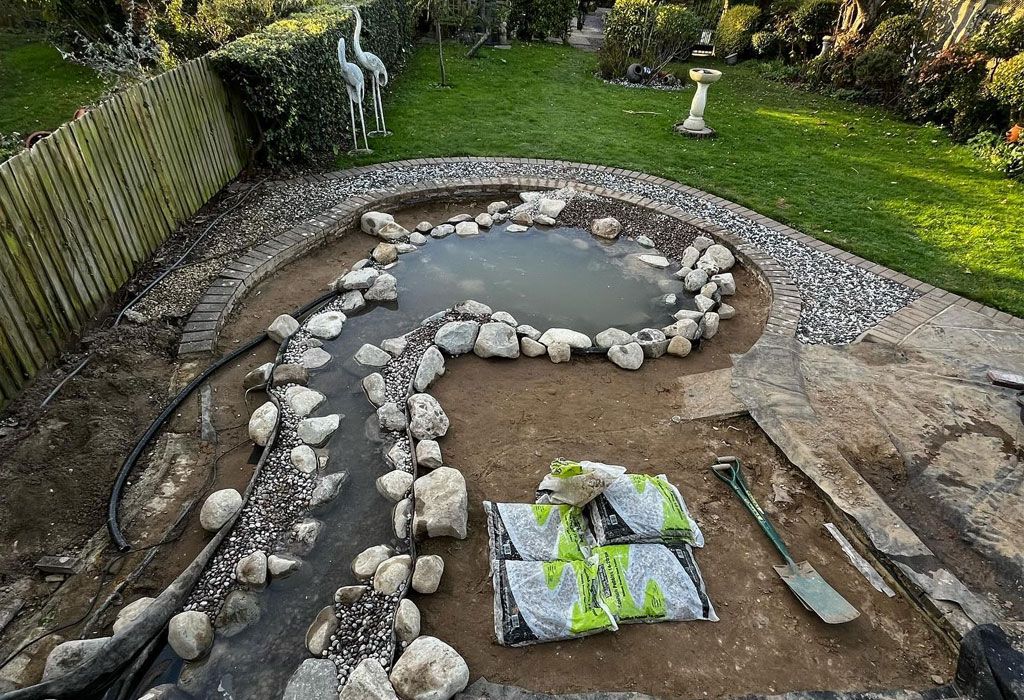 Pond and water feature work, Chigwell