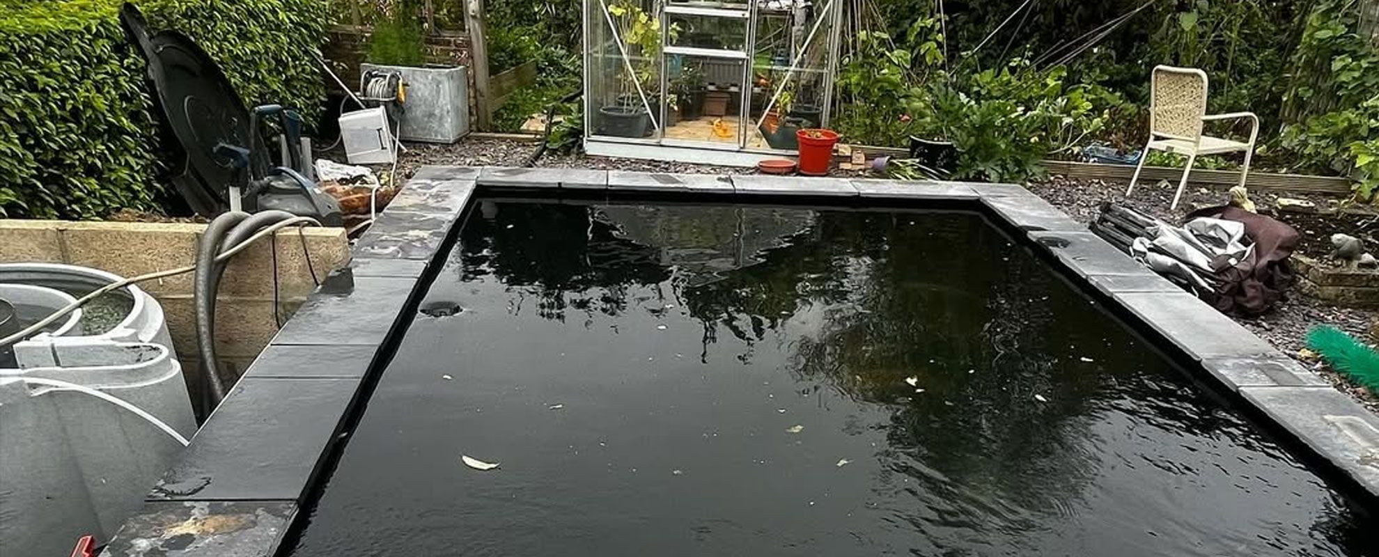 Pond and water feature work, East Grinstead