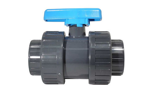 Imperial PVC double union stop valve